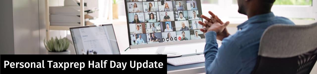 Personal Taxprep Half Day Update – AC Recorded Webinar