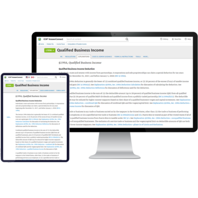 CCH® AnswerConnect Federal Pro - 1 User