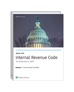 Internal Revenue Code: Income, Estate, Gift, Employment & Excise Taxes (Winter 2025)